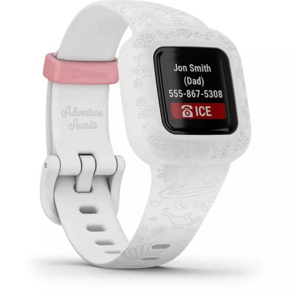 Garmin Vivofit Jr. 3 Smart Watch Disney Princess White